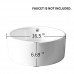 Ainfox Vessel Sink Vanity Bowl Ceramic  Pop-up Drain White Round for Bathroom - B073HC3CJQ